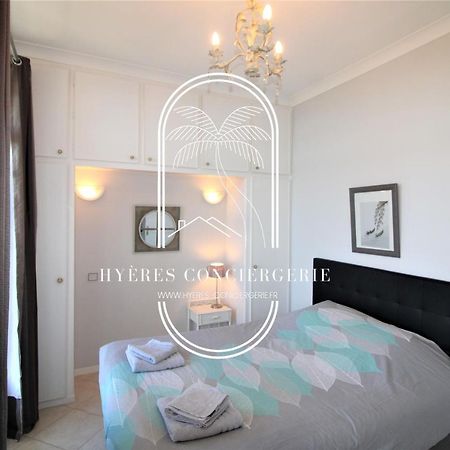Ferienwohnung T3 Standing-Splendide vue mer - Piscine/Parking Hyères Exterior foto
