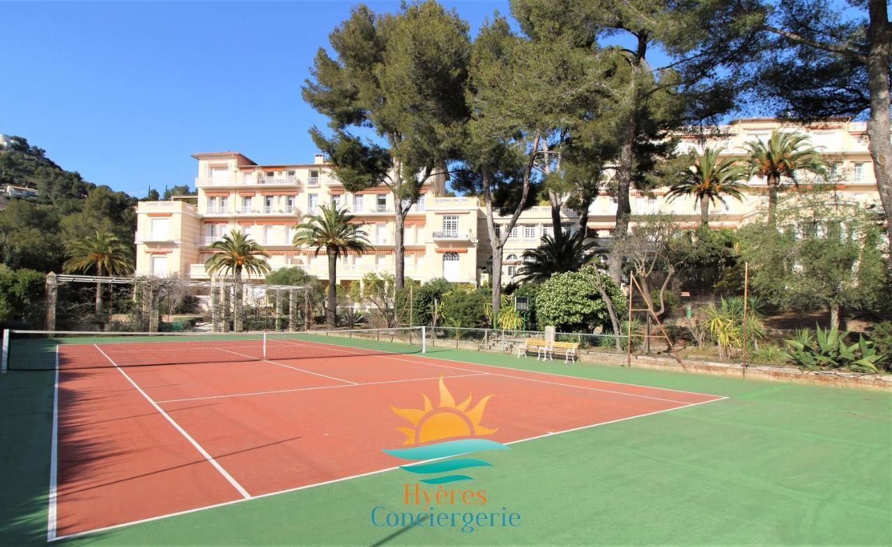 Ferienwohnung T3 Standing-Splendide vue mer - Piscine/Parking Hyères Exterior foto